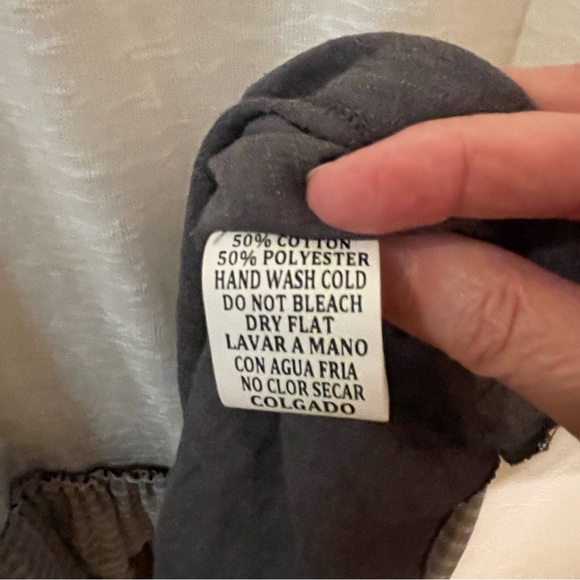 NWT Easel Tansy Tank layering tunic large sleeveless white with gray ruffles - Picture 5 of 8